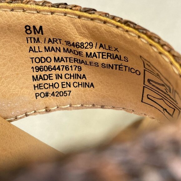 NEW Draper James Alex Women's Size 8M  Brown Slip-On Flat Sandals - Picture 4 of 6